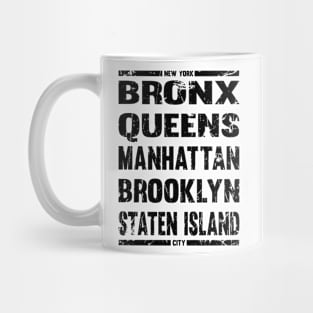 Boroughs of new york Mug